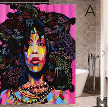 Lade das Bild in den Galerie-Viewer, African Girl Shower Curtain
