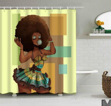 Lade das Bild in den Galerie-Viewer, African Girl Shower Curtain
