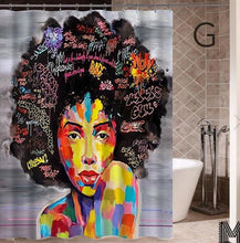 Lade das Bild in den Galerie-Viewer, African Girl Shower Curtain
