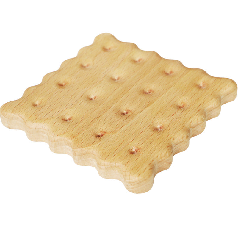 Wooden Biscuit Coaster